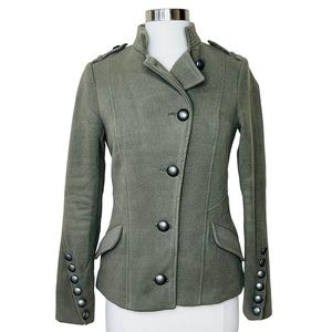 Jack BB Dakota Urban Outfitters Military Style Coat- Olive Green- XS